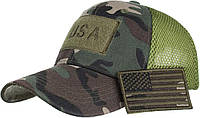 Styl1 RICHTOER Унисекс, камуфляжная бейсбольная повседневная кепка с военным американским флагом для акти
