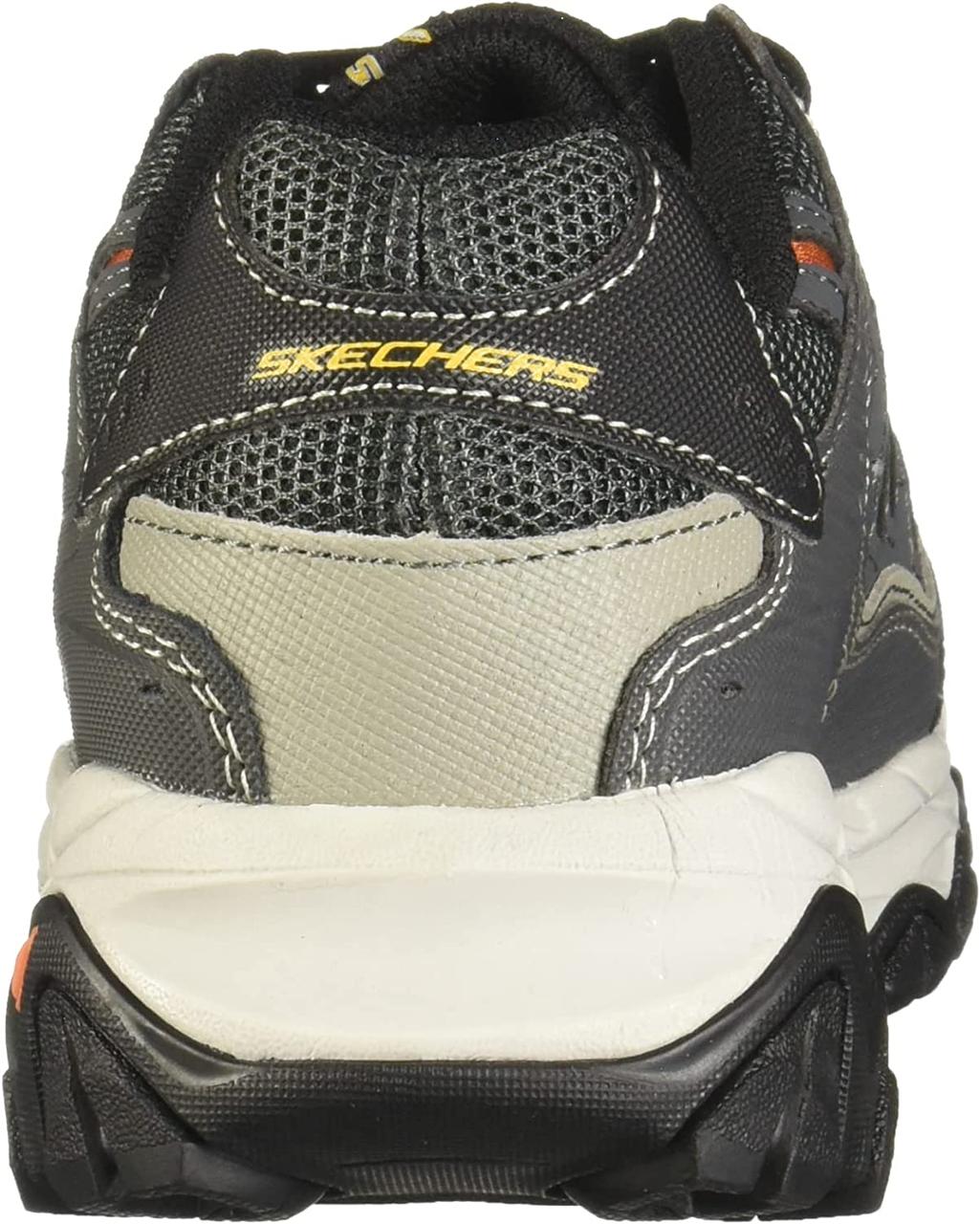 12 Wide Charcoal Мужские кроссовки Skechers на шнуровке из пены с эффектом памяти Afterburn - фото 3 - id-p1796506819
