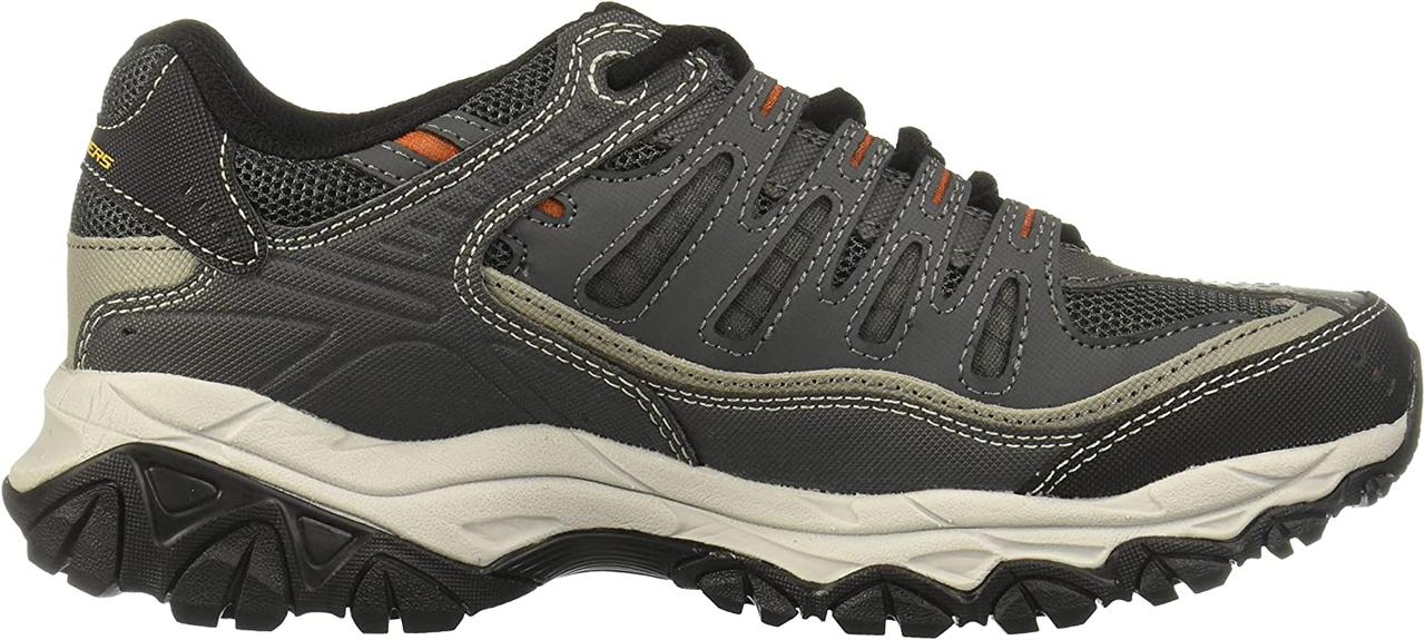 12 Wide Charcoal Мужские кроссовки Skechers на шнуровке из пены с эффектом памяти Afterburn - фото 6 - id-p1796506819