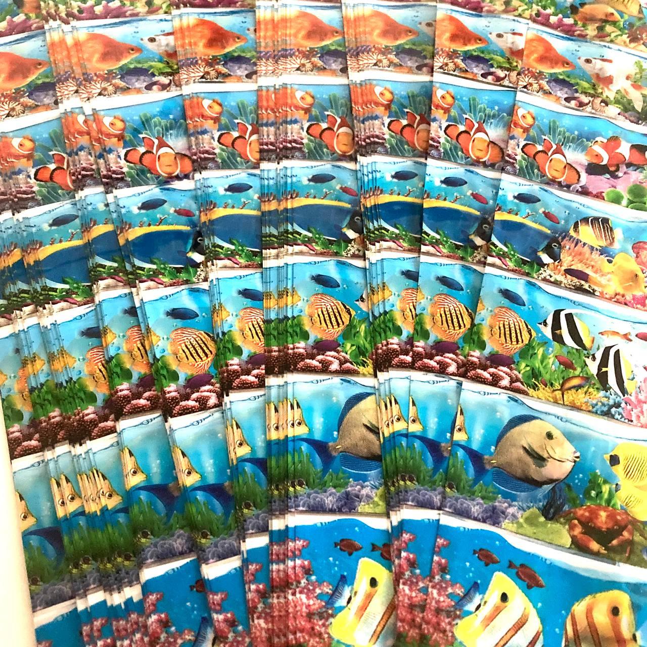 Термоетикетка стрічка на великодні яйця "Морський світ"