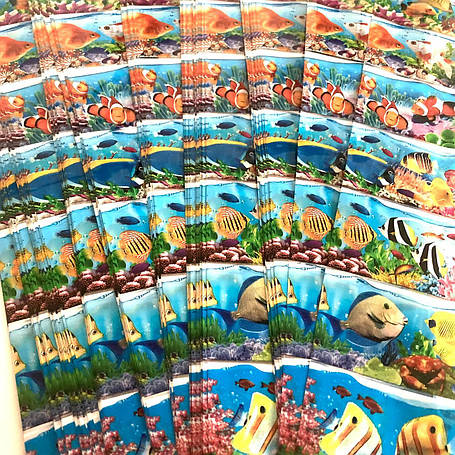 Термоетикетка стрічка на великодні яйця "Морський світ", фото 1