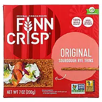 Finn Crisp, Хлебцы из дрожжевого ржаного теста, оригинальный вкус, 200 г (7 унций) в Украине