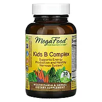 MegaFood, Комплекс вітамінів групи B для дітей, 30 таблеток
