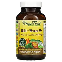 MegaFood, Multi for Women 55+, комплекс витаминов и микроэлементов для женщин старше 55 лет, 120 таблеток в в