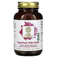 Pure Synergy, Super Pure, органический экстракт расторопши, 60 капсул в Украине