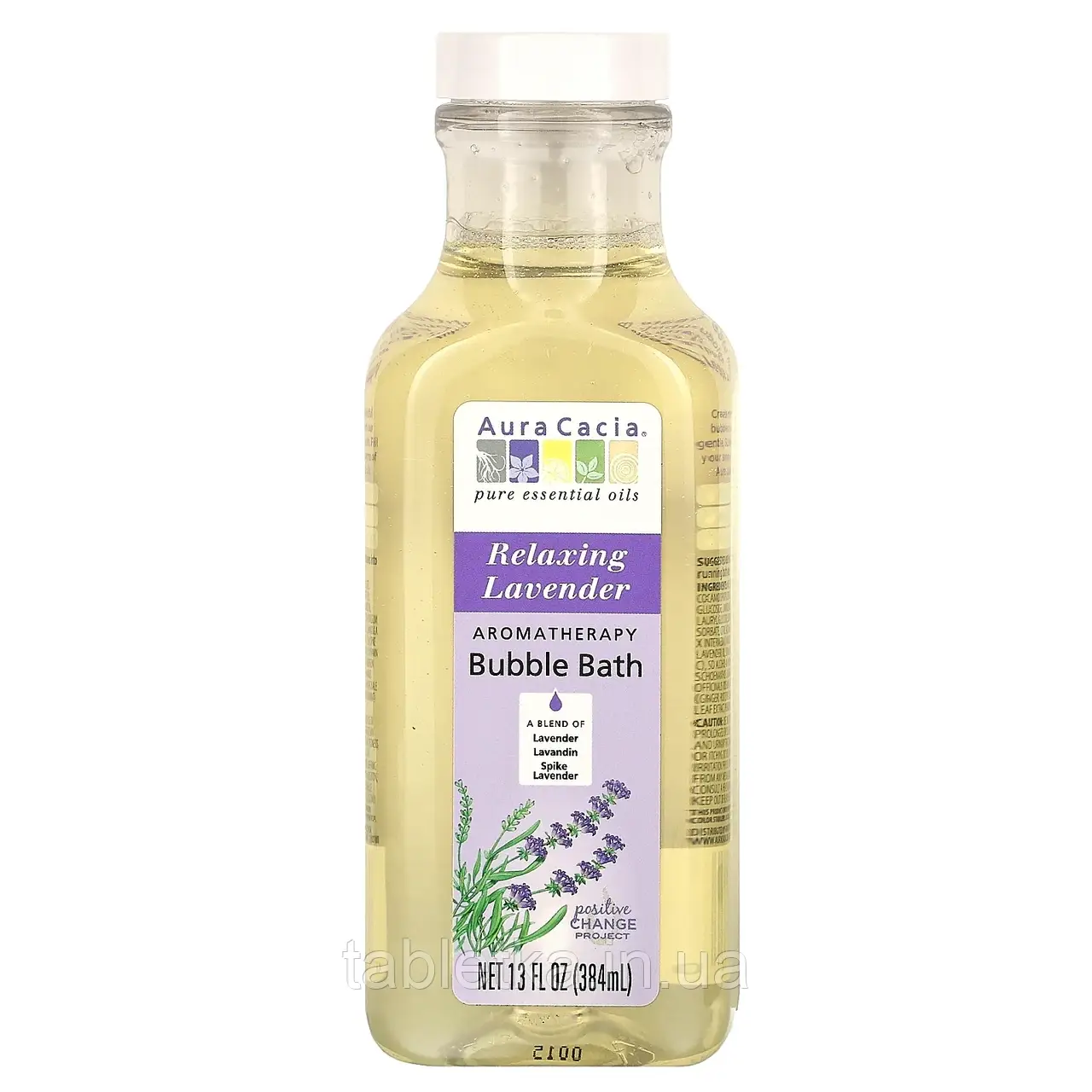 Aura Cacia, Ароматна піна для ванн, розслаблювальна лаванда, 13 рідких унцій (384 мл)