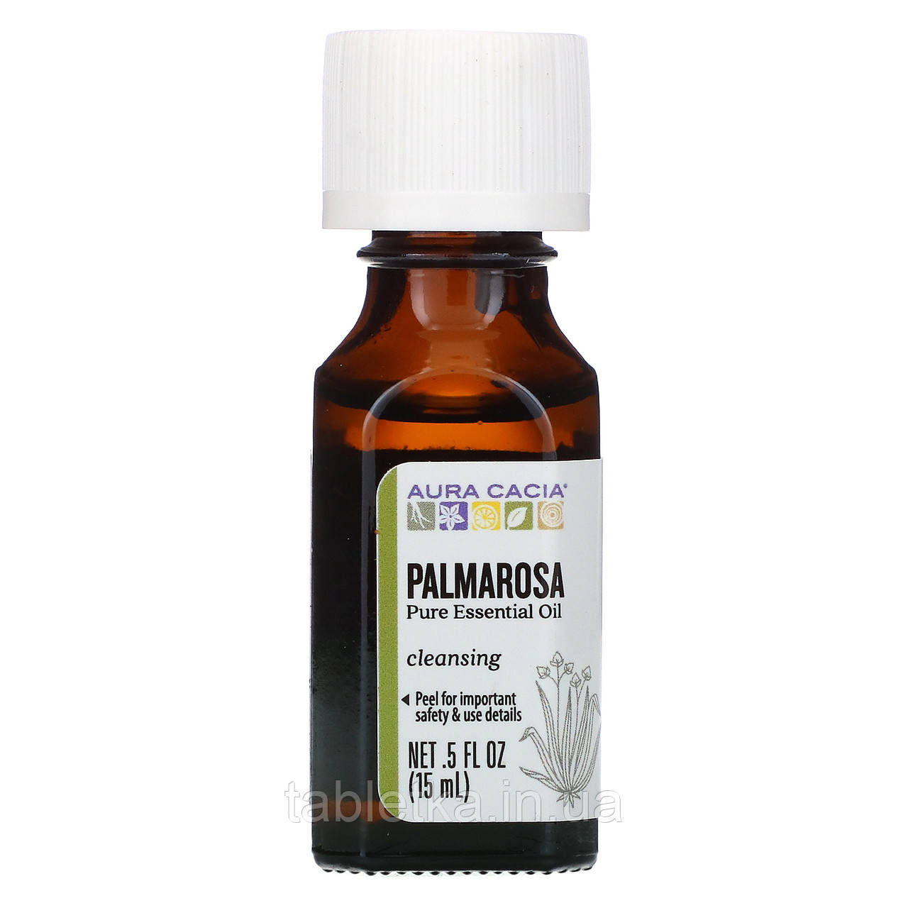 Aura Cacia, чиста ефірна олія, пальмароза, 15 мл (0,5 рідк. унції)