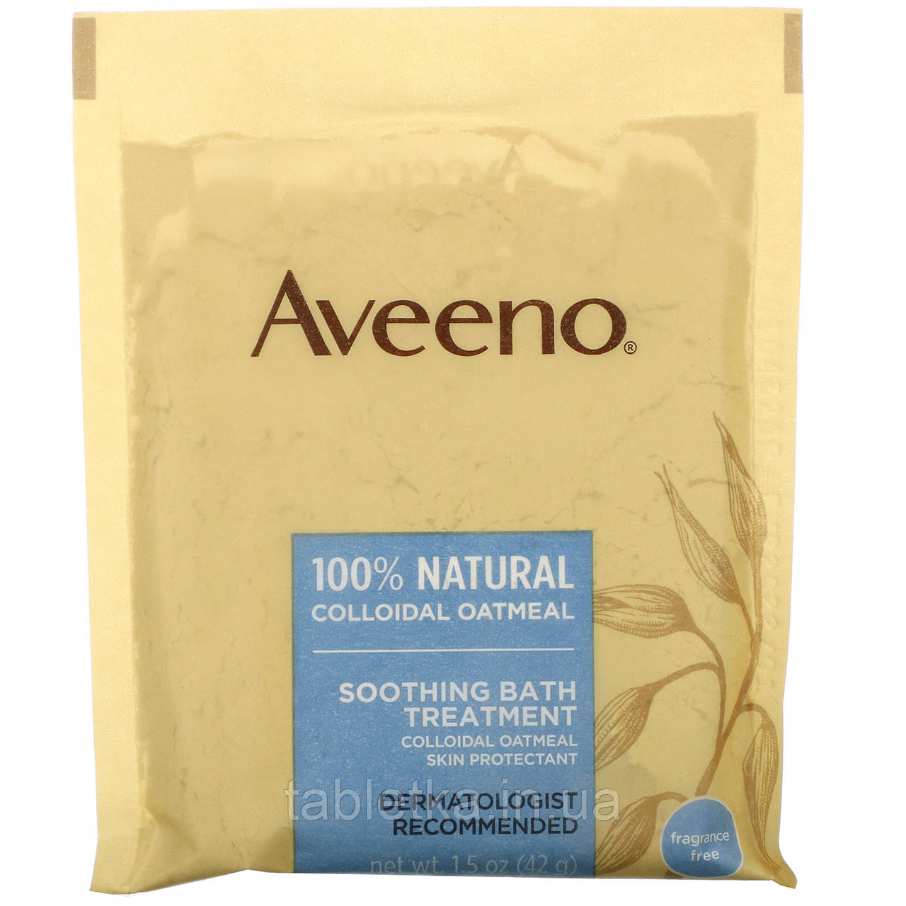 Aveeno, Active Naturals, заспокійливий засіб для ванни, без запаху, 8 пакетиків для ванни одноразового