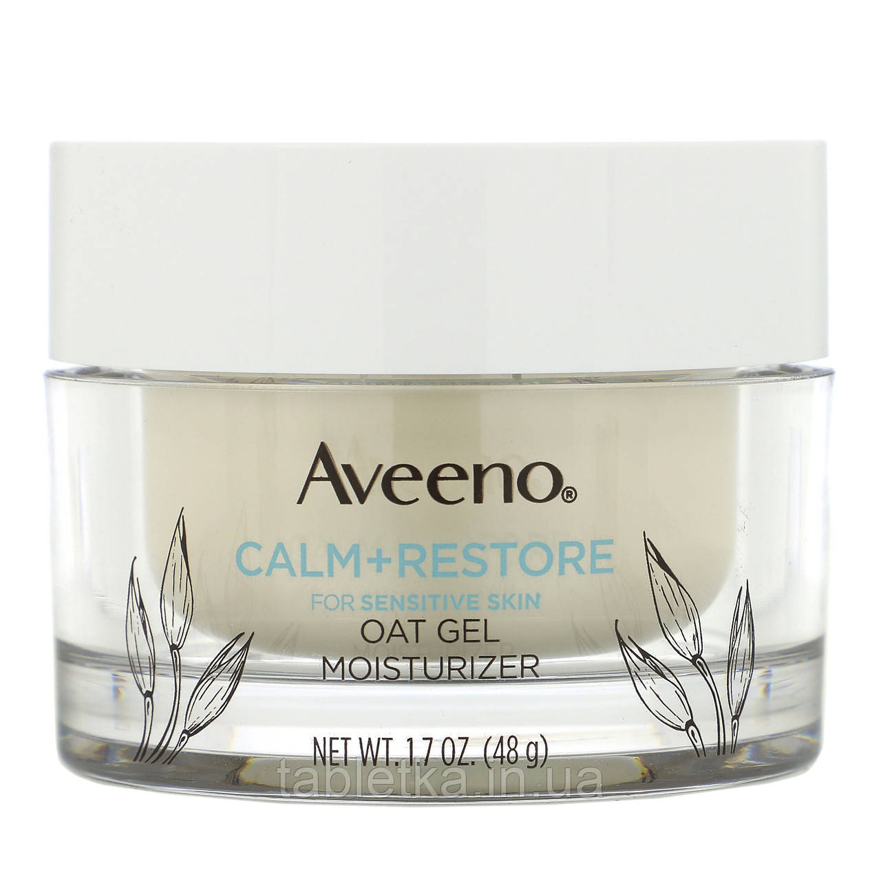 Aveeno, Calm + Restore, зволожувальний гель-крем із вівсом, без запашників, 48 г (1,7 унції)