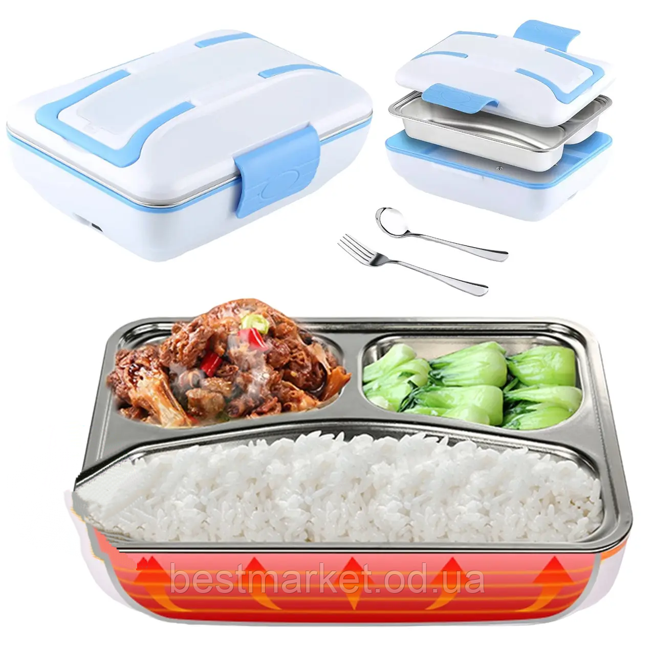 Ланч Бокс для Харчових продуктів із підігрівом Electronic Lunch Box Контейнер для їжі