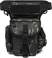 Black Camo ATBP Tactical Drop Leg Pouch Сумка Сумка Бедра Сумка Пакет Военная Поясная Сумка Пакет Для Мот