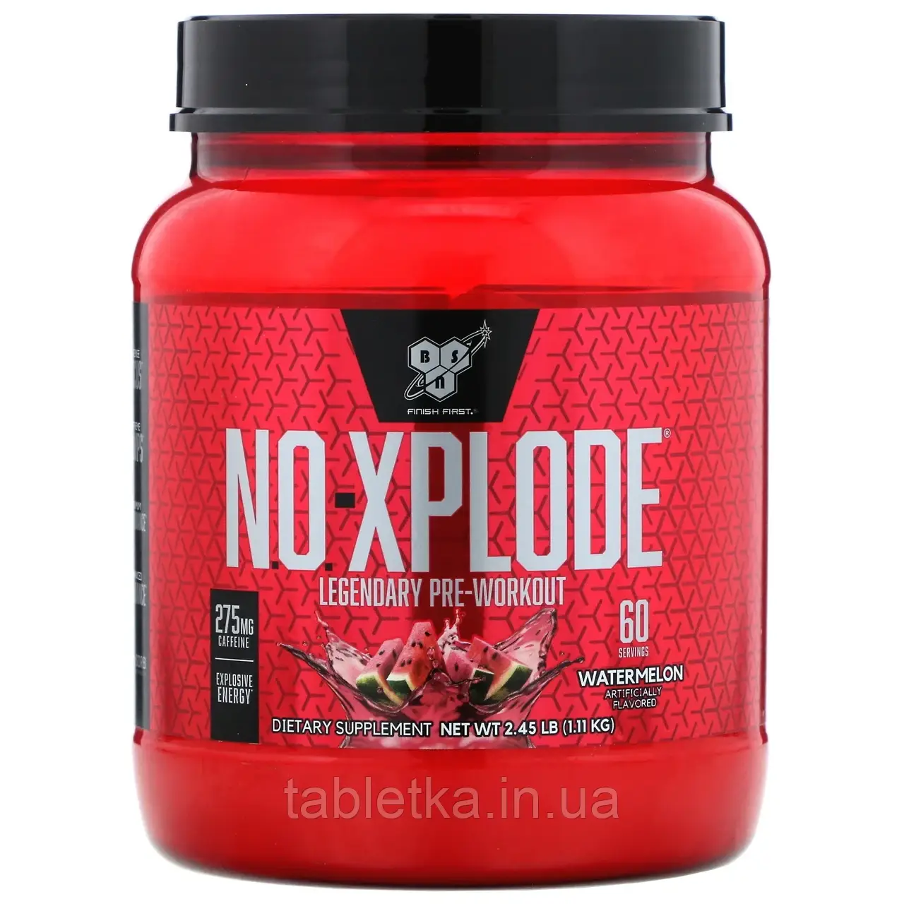 BSN, N.O.-Xplode, легендарний передтренувальний комплекс, кавун, 1,11 кг (2,45 фунта)