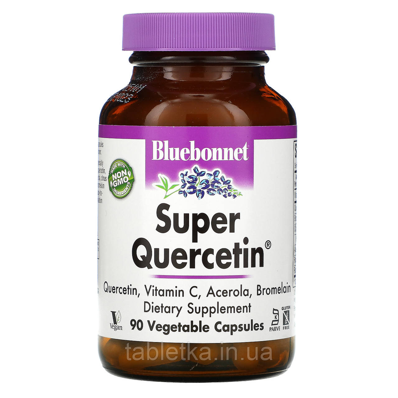 Bluebonnet Nutrition, Super Quercetin, 90 рослинних капсул