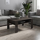 Журнальний столик і полиця 90 см завширшки у вітальню Кавовий столик модерн із Ламінованого ДСП, фото 5