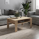 Журнальний столик і полиця 90 см завширшки у вітальню Кавовий столик модерн із Ламінованого ДСП, фото 7