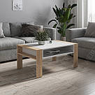 Журнальний столик і полиця 90 см завширшки у вітальню Кавовий столик модерн із Ламінованого ДСП, фото 4