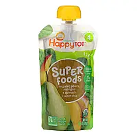Happy Family Organics, HappyTot, SuperFoods, органические груши, манго, шпинат и супер чиа, 120 г (4,22 унции)