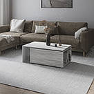 Стіл трансформер журнальний 100 см Кавовий розкладний столик прямокутний із Ламінованого ДСП, фото 3