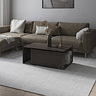 Стіл трансформер журнальний 100 см Кавовий розкладний столик прямокутний із Ламінованого ДСП, фото 6