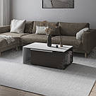 Стіл трансформер журнальний 100 см Кавовий розкладний столик прямокутний із Ламінованого ДСП, фото 5