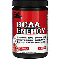 EVLution Nutrition, BCAA Energy, смесь для приготовления энергетических напитков, фруктовый пунш, 288 г Днепр