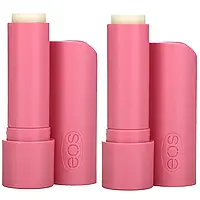 EOS, 100% органический натуральный бальзам для губ с маслом ши, клубничный сорбет, 2 шт. в упаковке, 4 г в