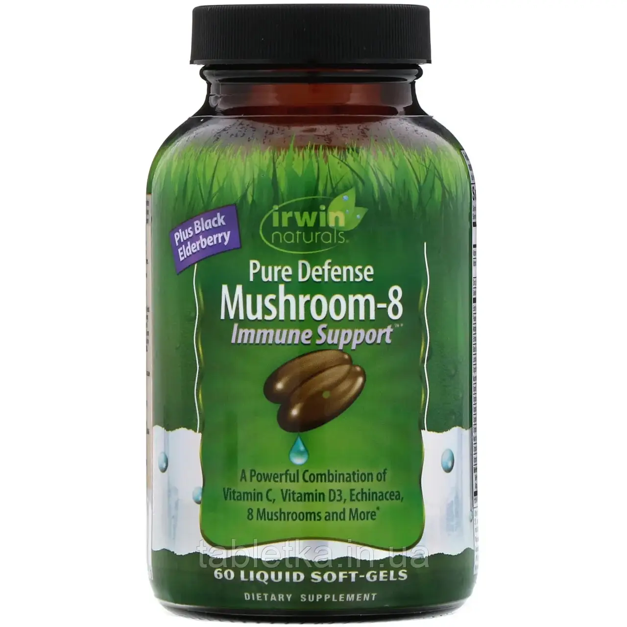 Irwin Naturals, Immune Support, суміш із 8 грибів для захисту імунної системи, 60 желатинових капсул
