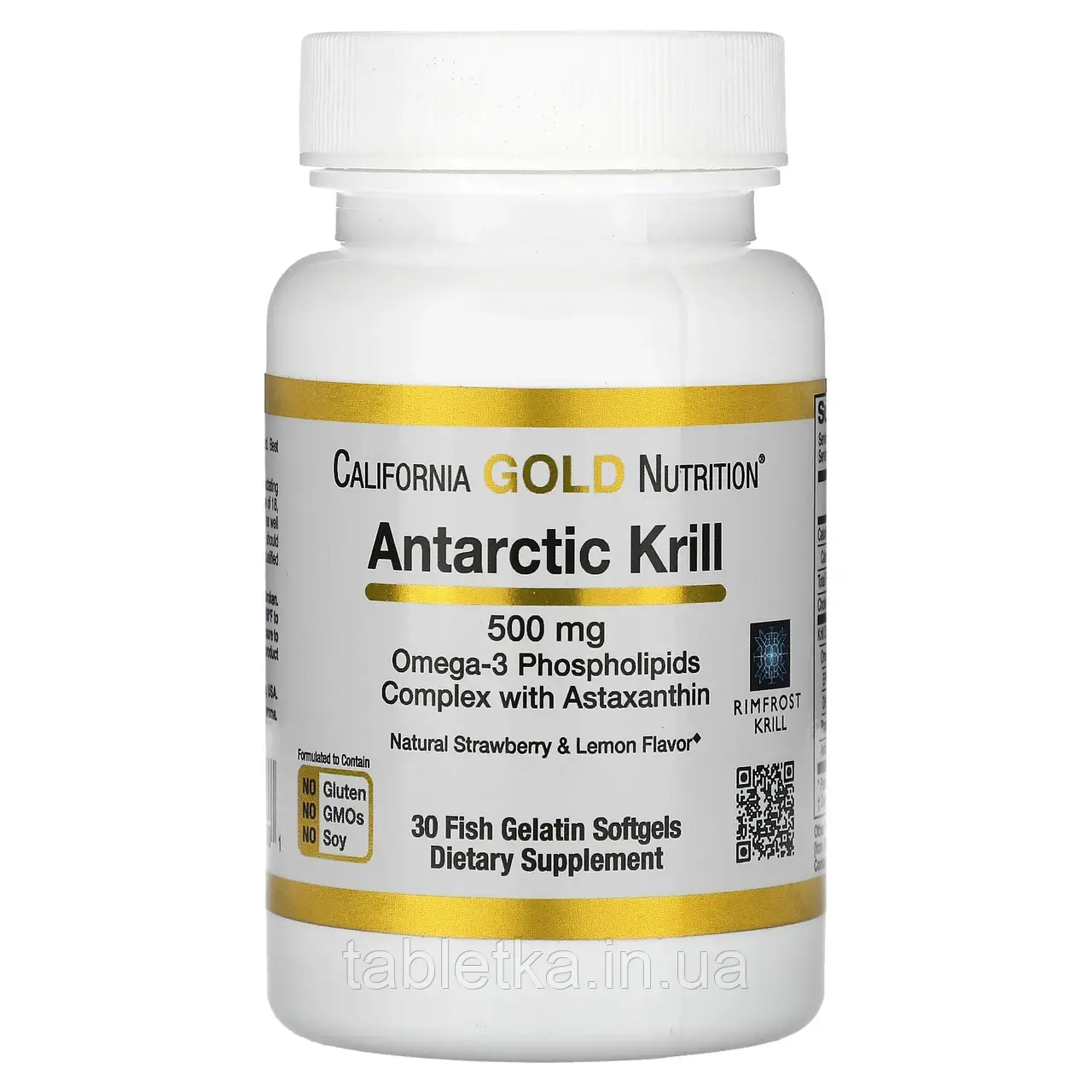 California Gold Nutrition, RIMFROST, олія антарктичного криля, з астаксантином, натуральний