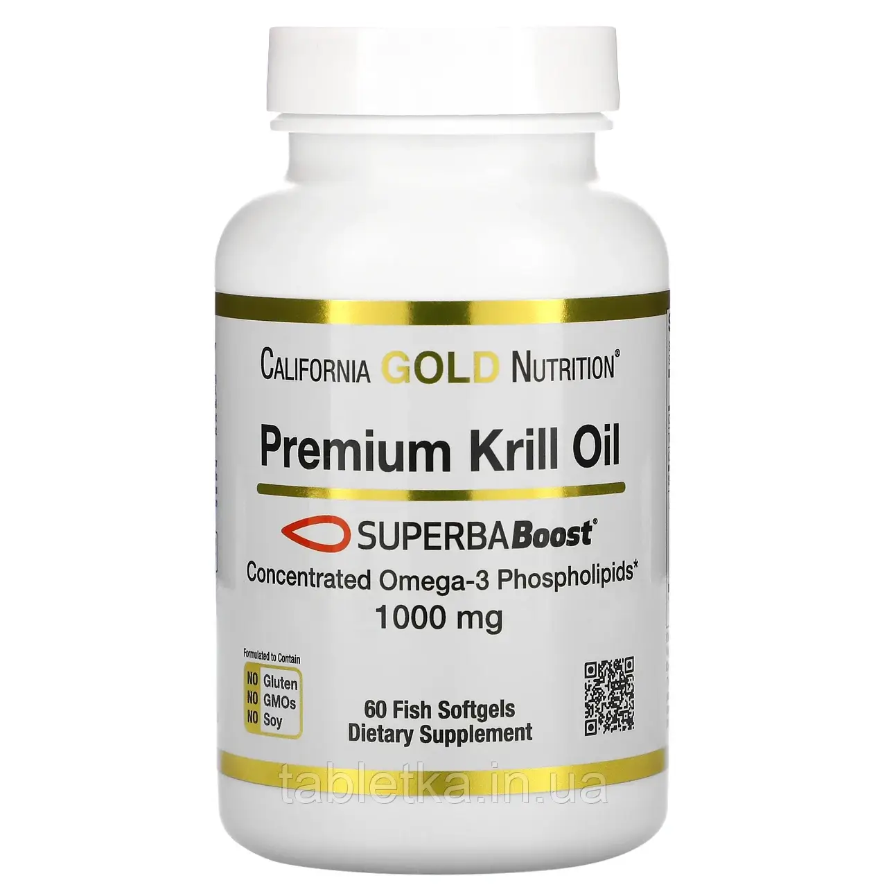 California Gold Nutrition, SUPERBABoost®, олива криля преміальної якості, 1000 мг, 60 капсул