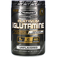 Muscletech, Essential Series, Platinum 100%, глютамин, без добавок, 5 г, 300 г (10,58 унции) Днепр