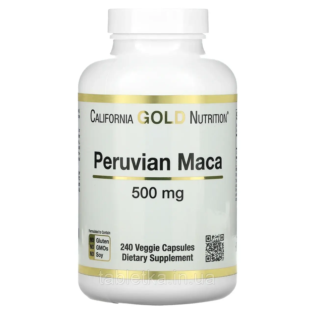 California Gold Nutrition, перуанська мака, 500 мг, 240 рослинних капсул