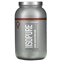 Isopure, Протеиновый порошок с низким содержанием углеводов, голландский шоколад, 3 фунта (1361 г) в Украине