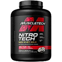 Muscletech, Nitro Tech, 100% Whey Gold, сироватковий протеїн, печиво з кремом, 2,27 кг (5 фунтів)