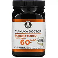 Manuka Doctor, мед манука з різнотрав'я, MGO 60+, 500 г (17,6 унції)