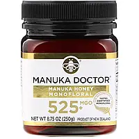 Manuka Doctor, Монофлерный мед манука, MGO 525+, 250 г (8,75 унции) в Украине