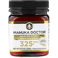 Manuka Doctor, монофлерный мед манука, MGO 325+, 250 г (8,75 унции) в Украине