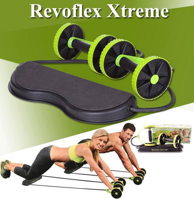 Тренажер Revoflex Xtreme для всего тела! 40 упражнений! Роликовый тренажер MAS - фото 1 - id-p1796535818