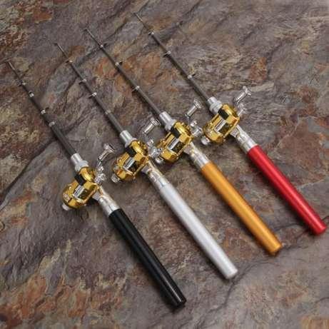 Удочка складная с катушкой и леской, телескопическая, Fishing rod in pen case, блесной, удочка р MAS - фото 7 - id-p1796535824