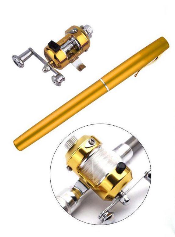 Удочка складная с катушкой и леской, телескопическая, Fishing rod in pen case, блесной, удочка р MAS - фото 8 - id-p1796535824