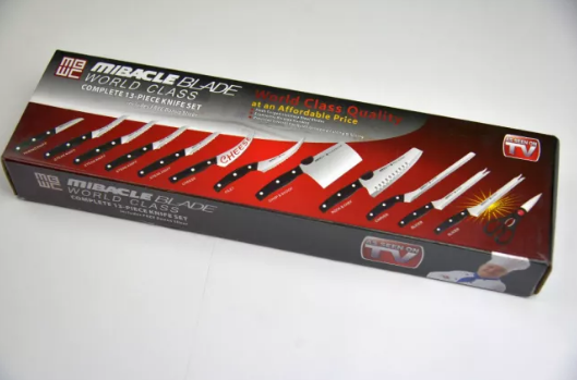 Набор профессиональных кухонных ножей Miracle Blade 13 в 1 MAS - фото 8 - id-p1796535871