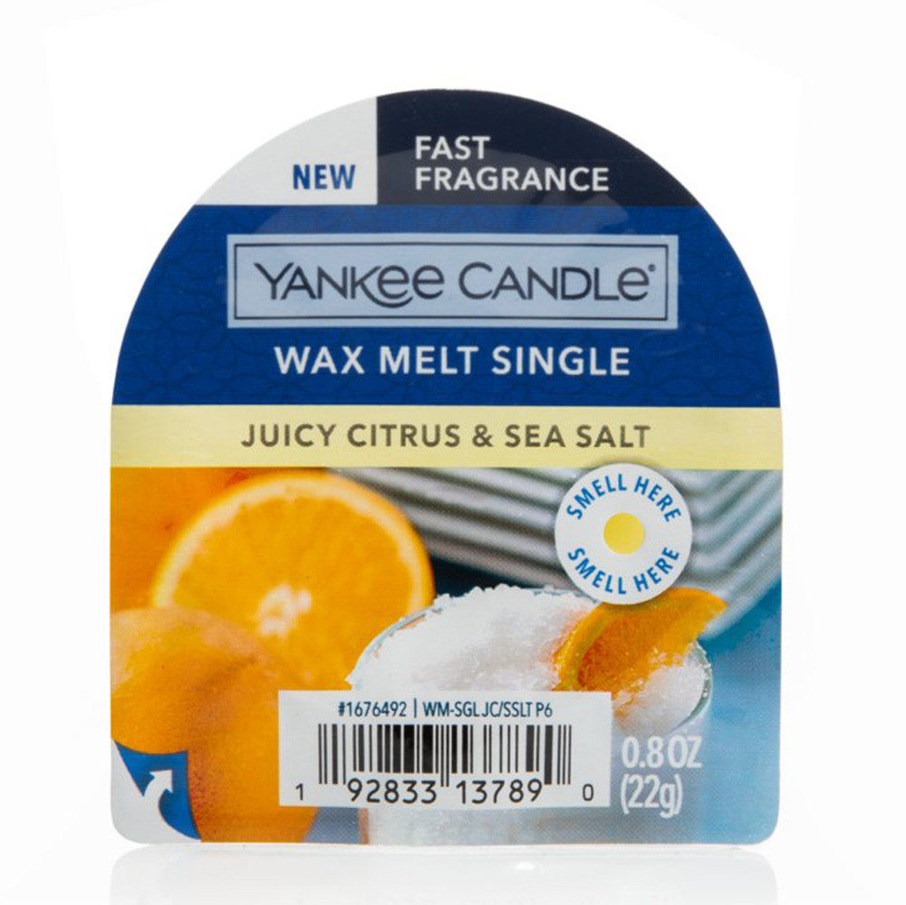 Віск для аромалампи "Соковитий цитрус та морська сіль" Yankee Candle 22 г, фото 1