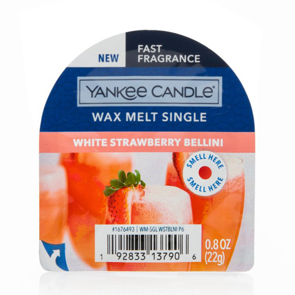 Віск для аромалампи "Белліні з білою полуницею" Yankee Candle 22 г, фото 1