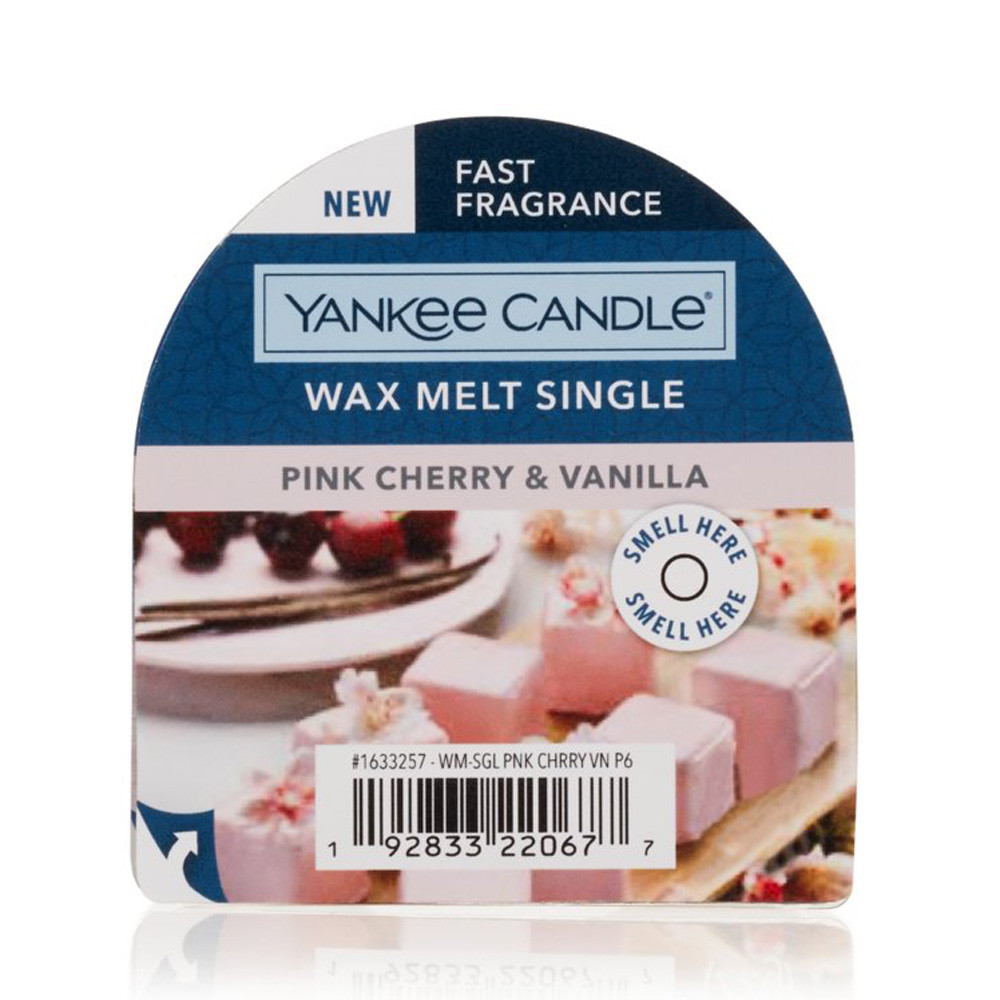 Віск для аромалампи "Рожева вишня та ваніль" Yankee Candle 22 г, фото 1