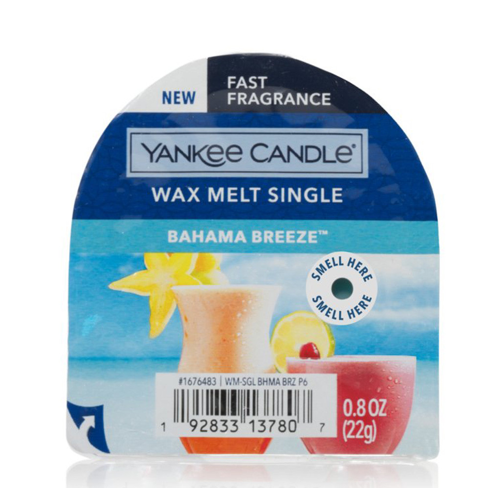 Віск для аромалампи "Багамський бриз" Yankee Candle 22 г, фото 1