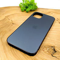Матовый стеклянный чехол Glass case для iPhone 14 Plus Space Black
