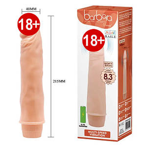 Фалоїмітатор із вібрацією 21 х 4 см BARBARA DWARF від BAILE реалістичний вібратор великий