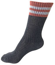 Шкарпетки високі Barcelona темно-сірі/сірі смужки