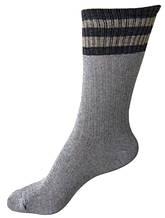 Шкарпетки високі Barcelona сірі/бежеві смужки