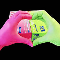 Перчатки нитриловые Церос: Ampri Medical nitryl M Tutti Frutti (100 шт), нестерильные неопудренные М