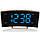 Годинник настільний з радіо Technoline WT460 Blue LED Black/Silver (WT460 blaue LED), фото 3